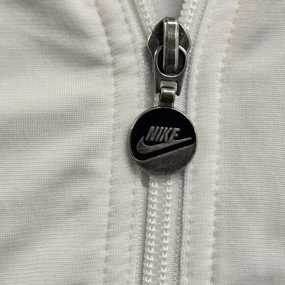 Nike Team Purdue University Womens Track Jacket Large White Warmup Full-Zip - Picture 8 of 13